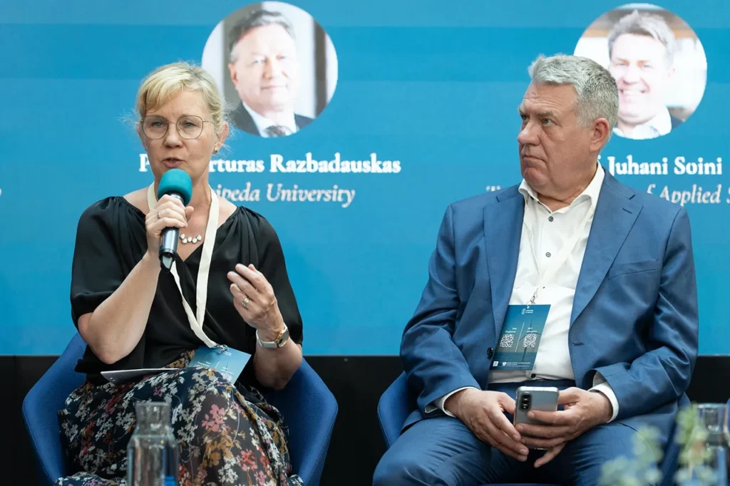 Panellists discussing regional cooperation